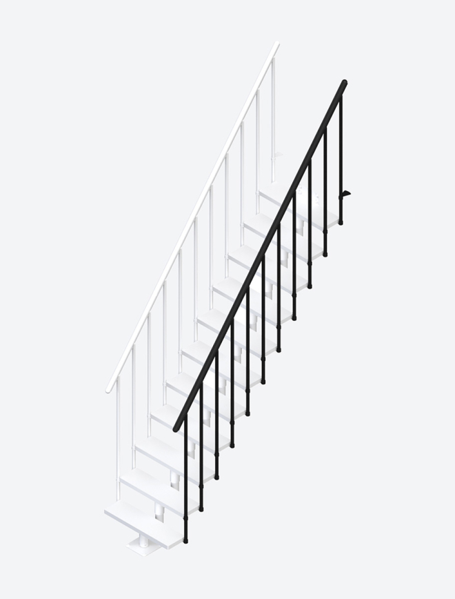 Additional staircase railing DALLAS Czarny, RAL 9005 Test123