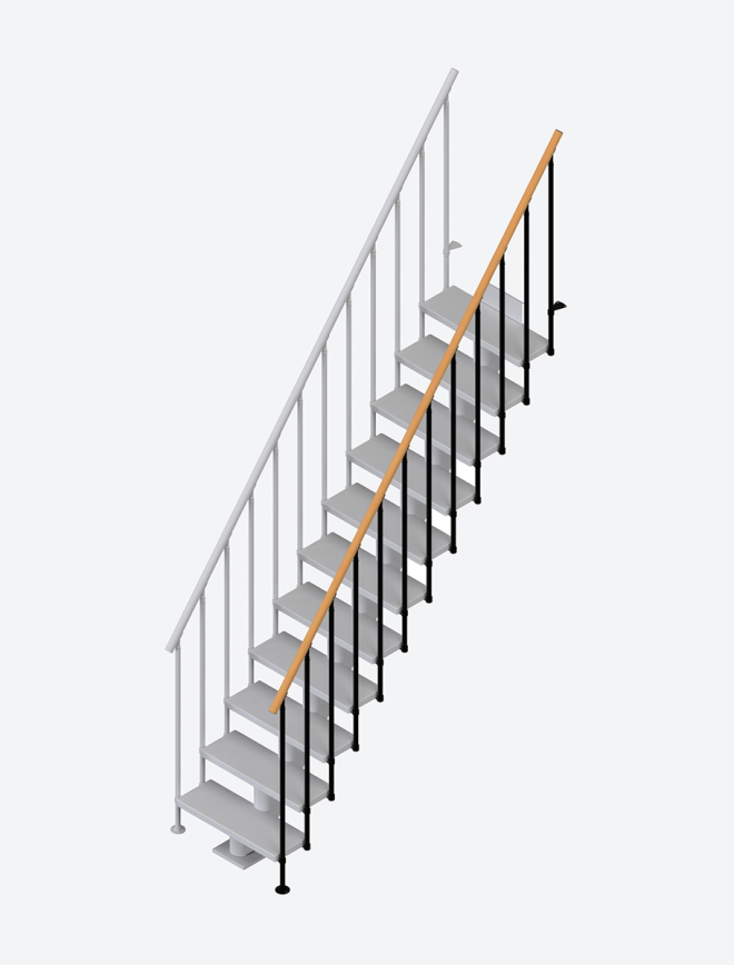 Additional staircase banister CLASSIC 2 Czarny, RAL 9005 Test123