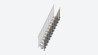 Additional staircase banister CLASSIC 3 Antracytowy, RAL 7016 Test123